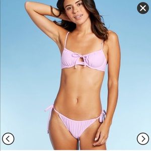 NWOT Purple Bikini Top